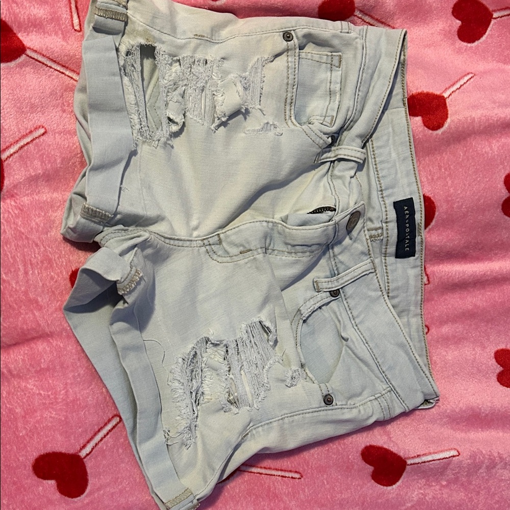 American Eagle Outfitters Light Wash Jean Shorts